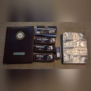 Coin holders/$2 bill book/any bill plastics/money collecting.